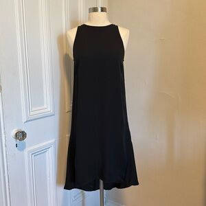 Theory 100% Silk Black High-Low Dress - Size 2